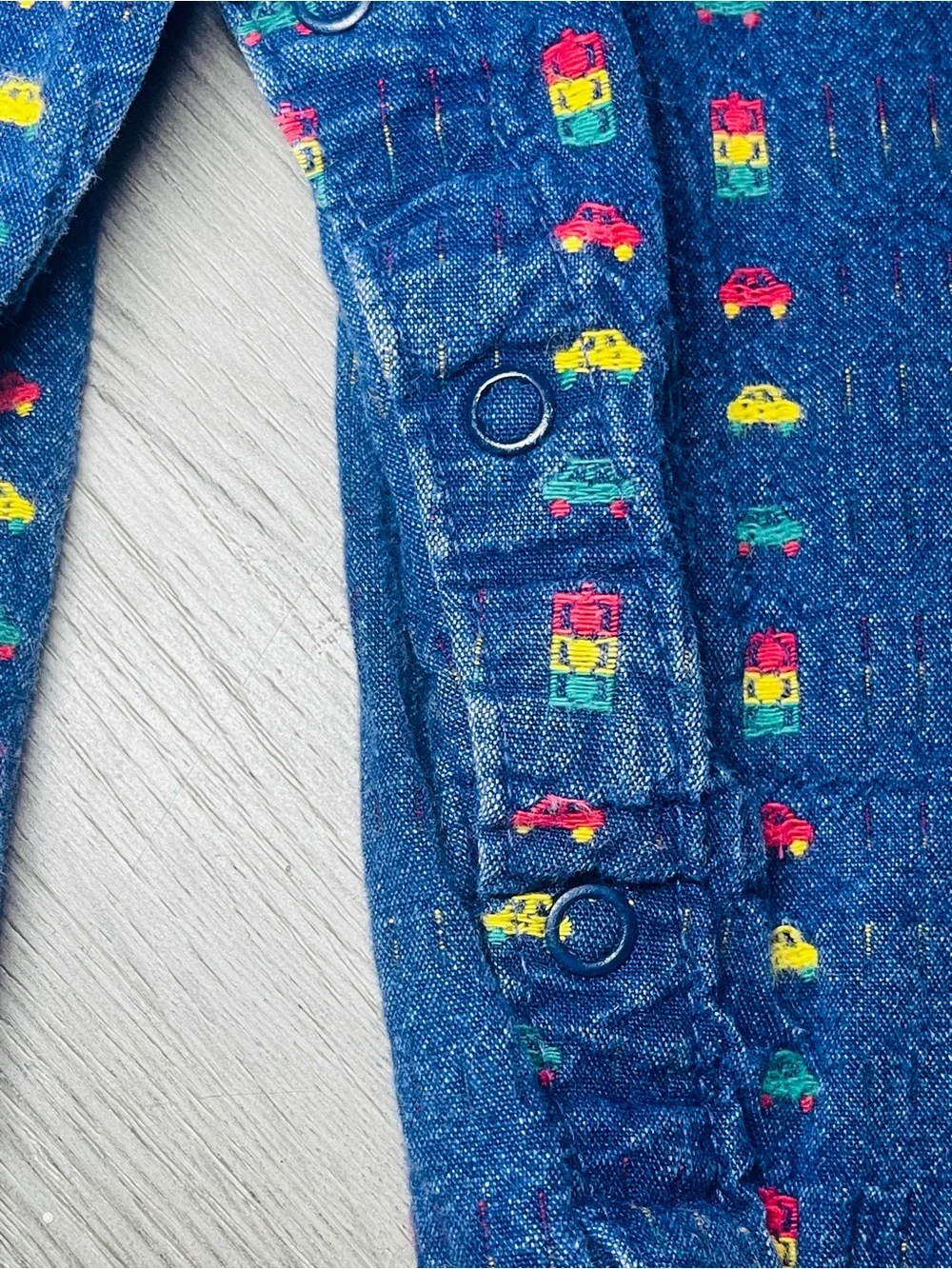 Vintage OshKosh B’gosh Colorful Novelty Print Overalls 2T Trucks Cars Stripes